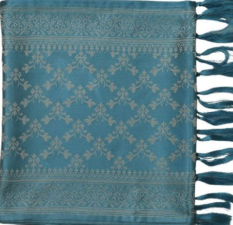 Handwoven Silk Men’s Scarf with Tassels – Premium Soft Fabric