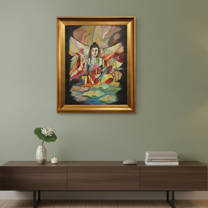 Lotus Serenity Painting