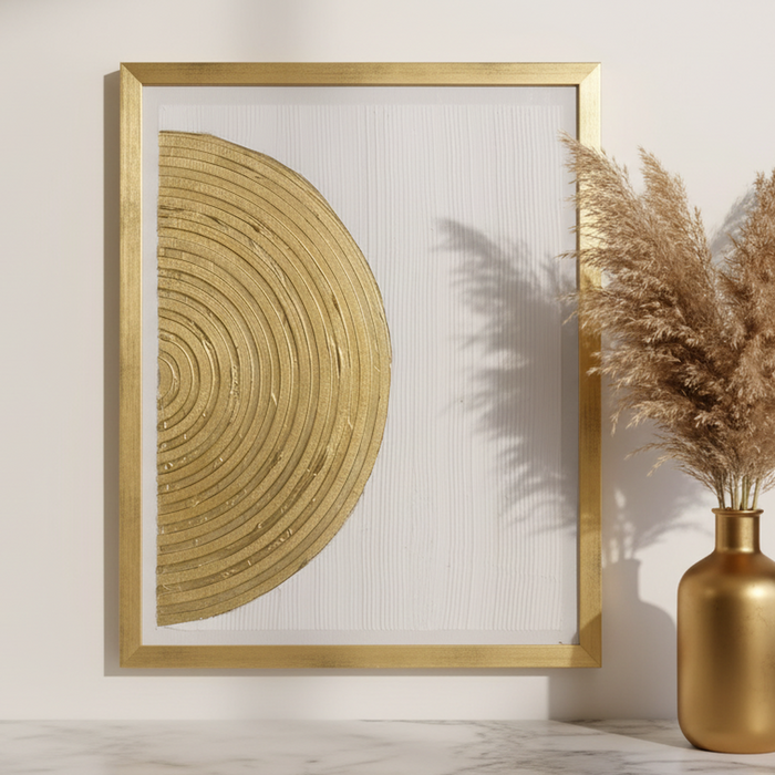 Gold Geometric Painting