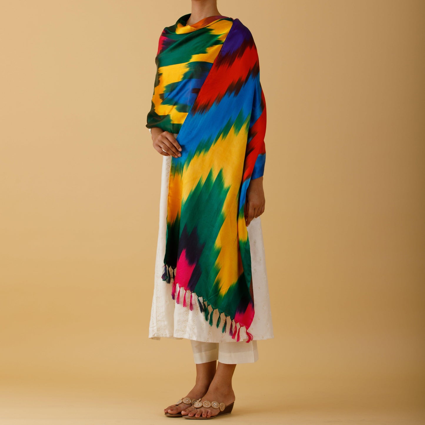 SILK STOLE - RAINBOW