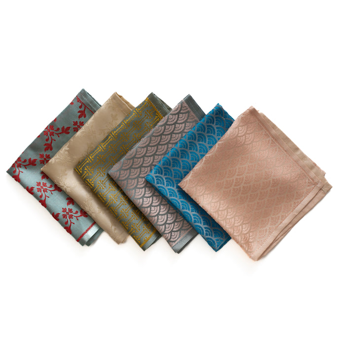 pocket square set of 6