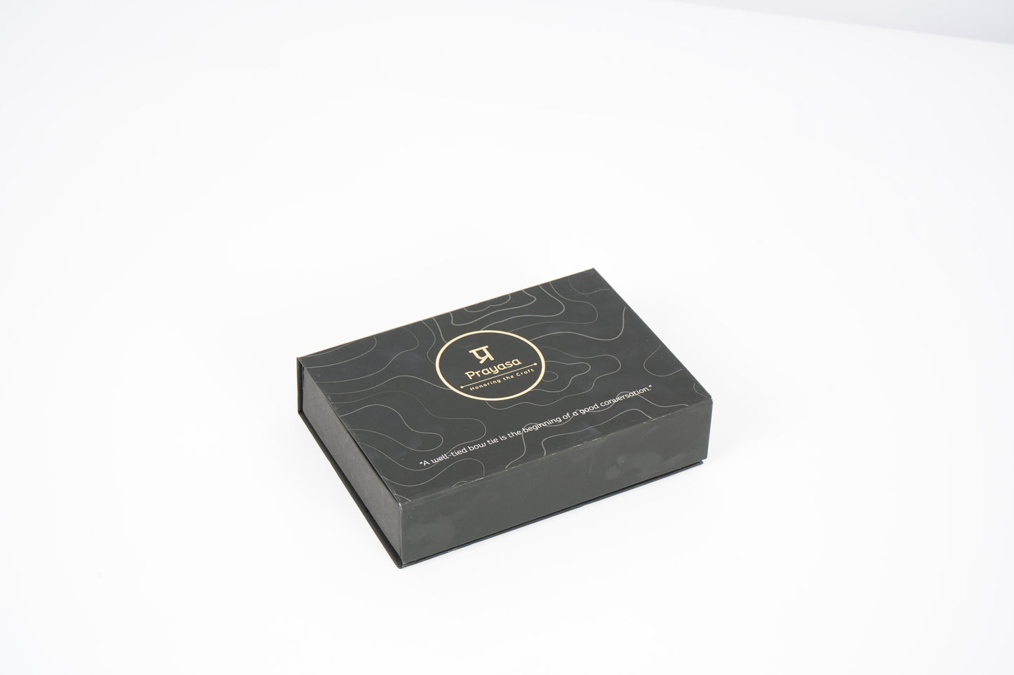 Black bow tie in gift box