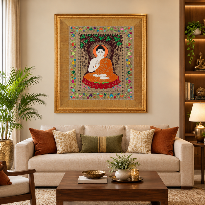 Big Buddha Silk Tapestry