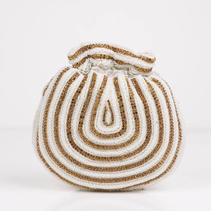 White Gold Potli Bag