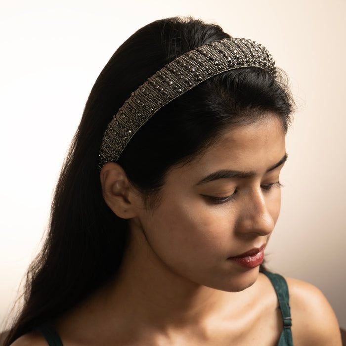 Grey color hairband