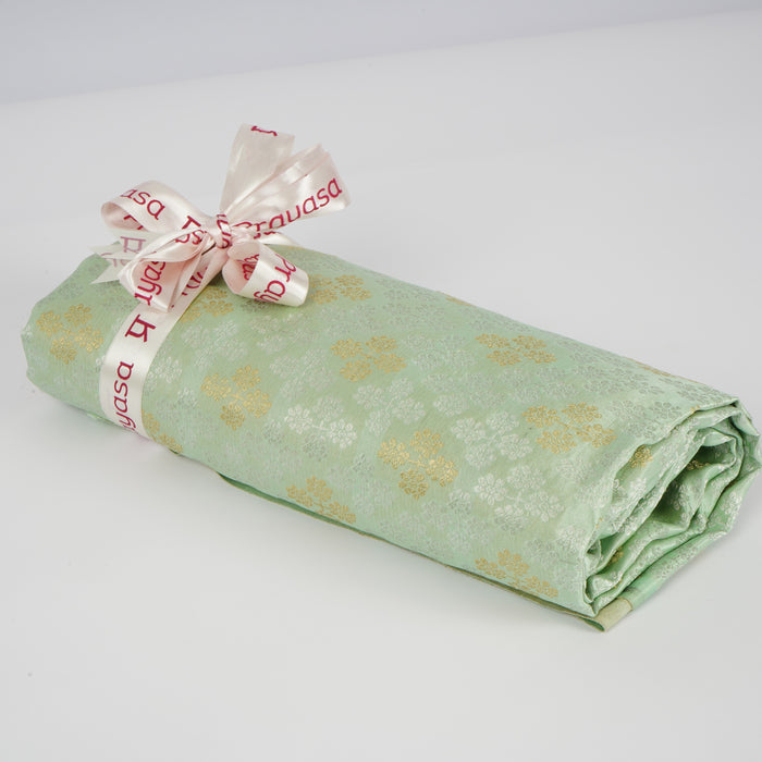 Light Green Pure Silk Fabric