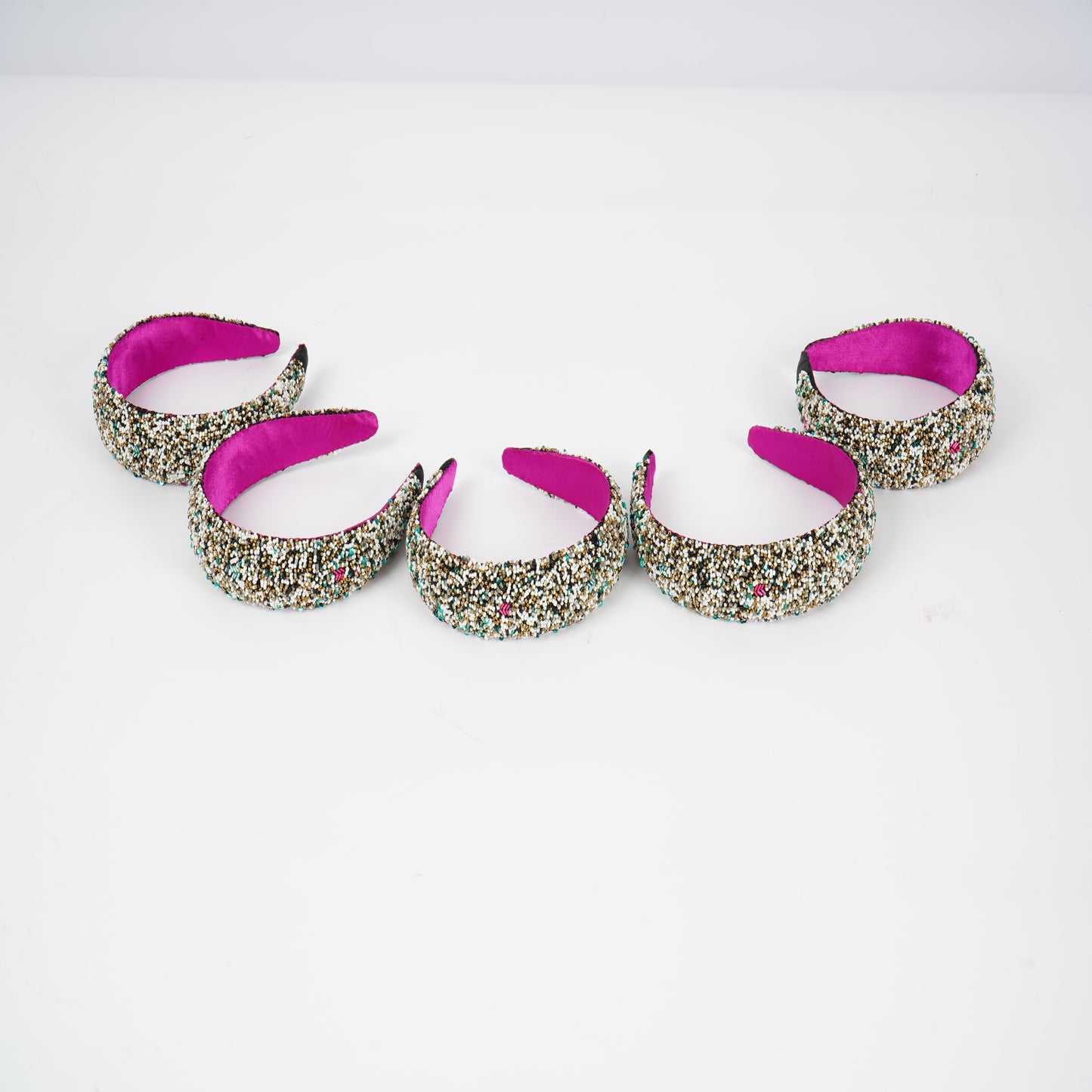 GLITTER SPARKLE HAIRBAND-SET OF 5