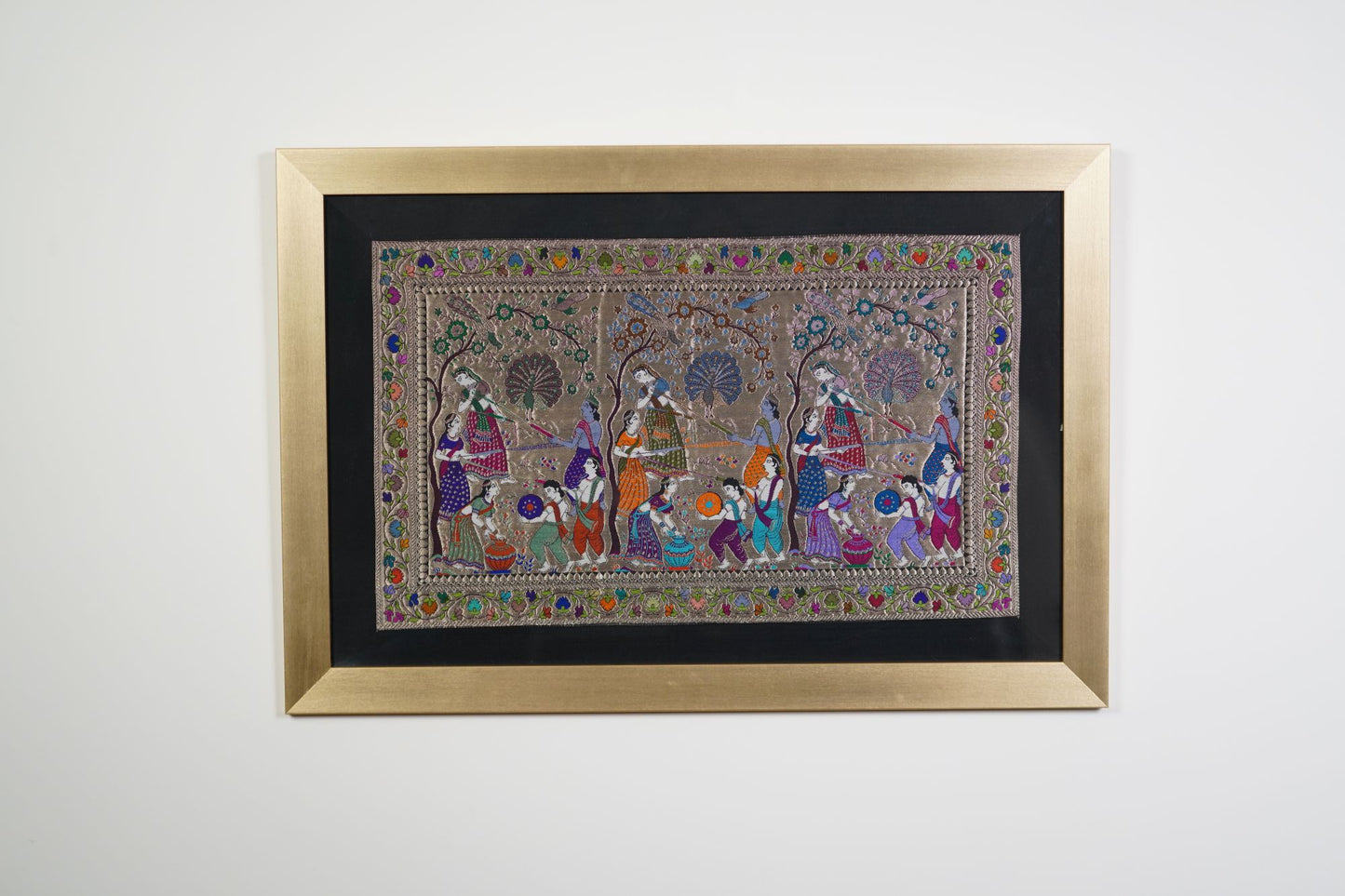 SILK TAPESTRY - HOLI IN VRINDAVAN
