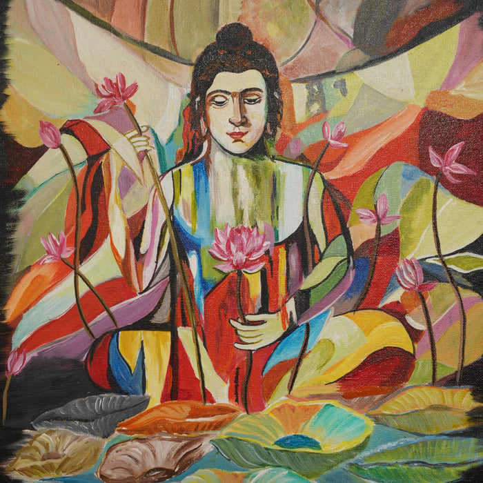 Lotus Serenity Painting
