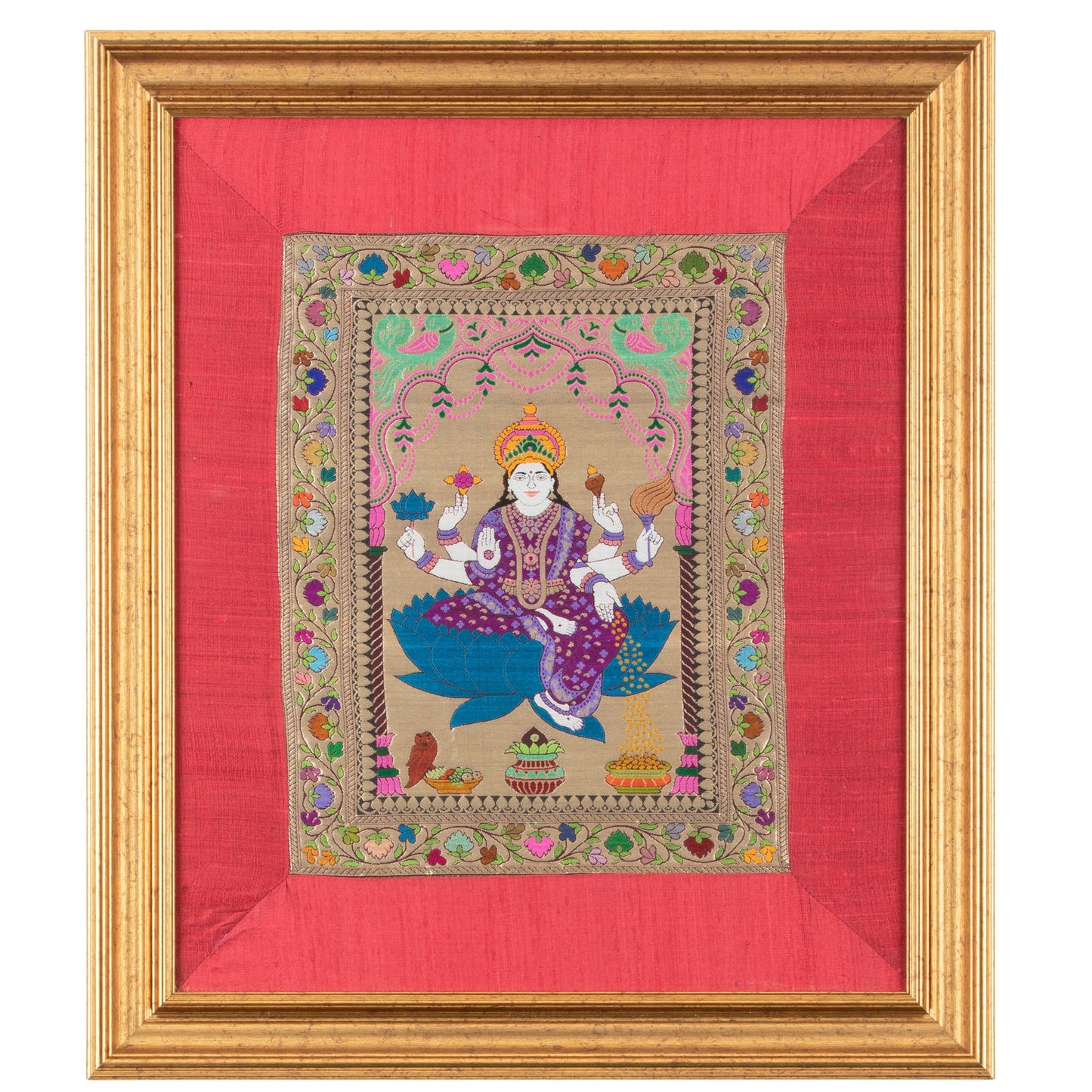 SILK TAPESTRY - LAXMI ( SMALL 24" X 20 ")