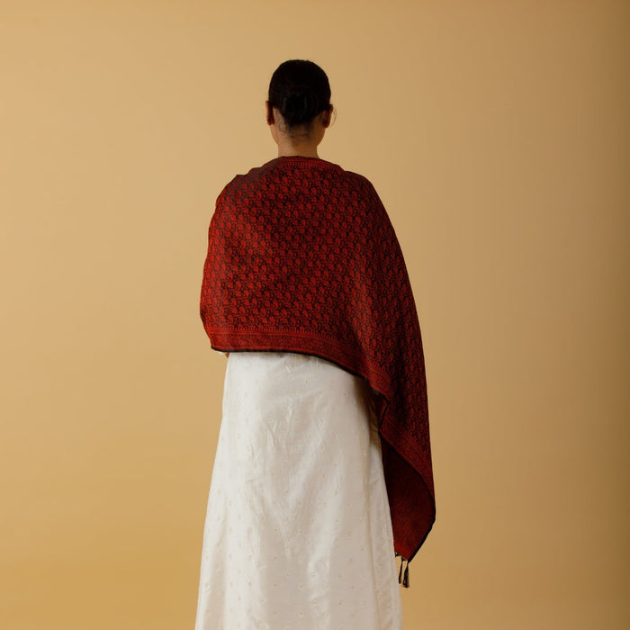 SILK STOLE - GULNAAR
