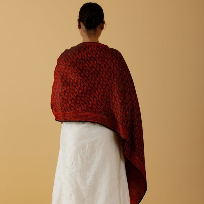 SILK STOLE - GULNAAR