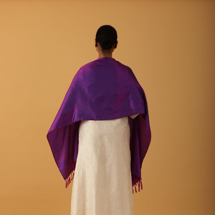 SILK STOLE - PURPLE VALLEY