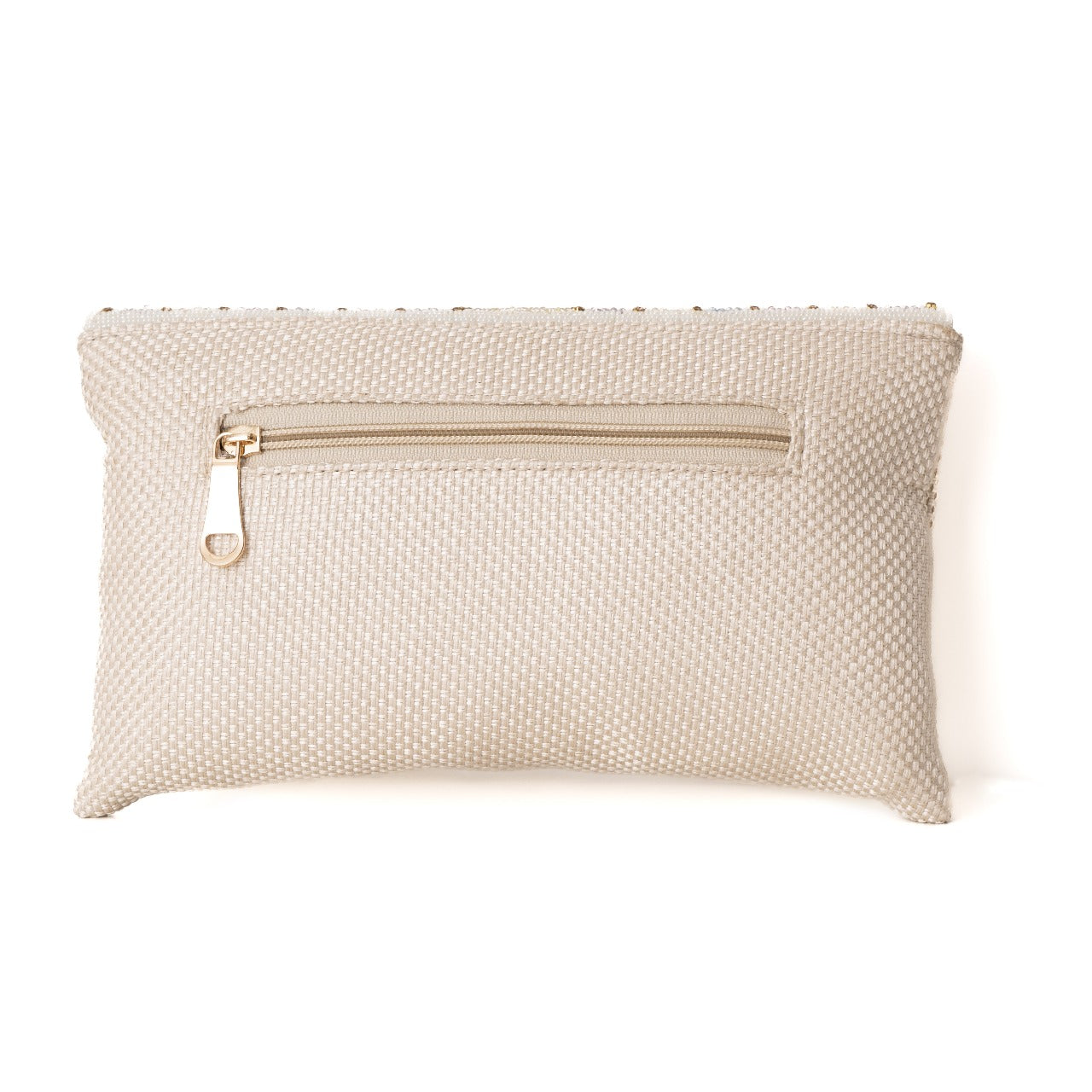 BEIGE & BEADS CLUTCH