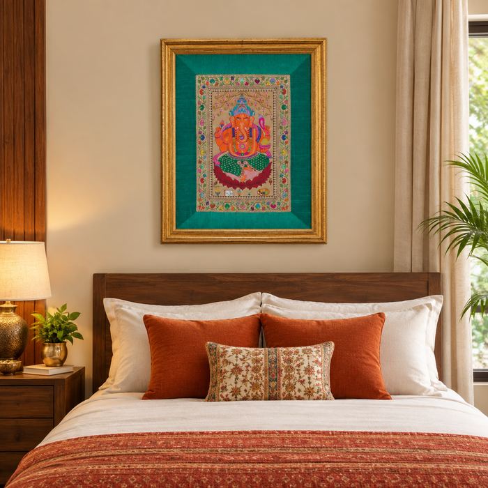 Ganesha Silk Tapestry