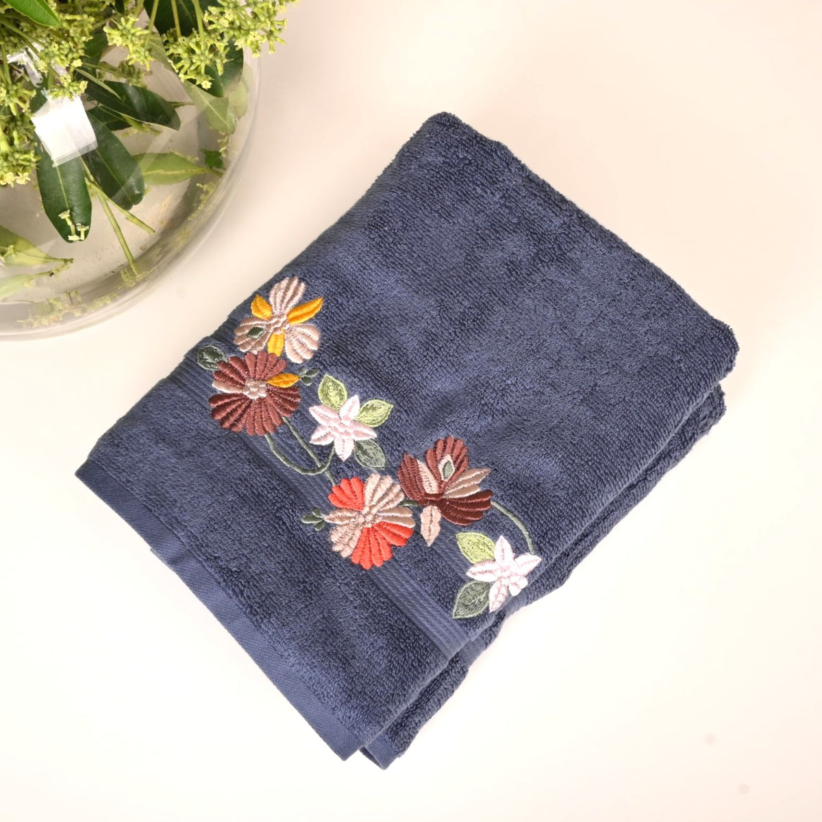 Twilight Floral Cotton Bath Towels Set