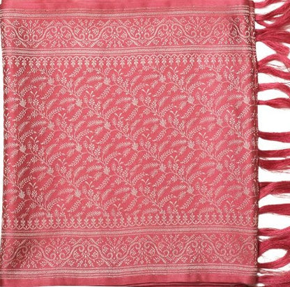 Handwoven Silk Men’s Scarf with Tassels – Premium Soft Fabric