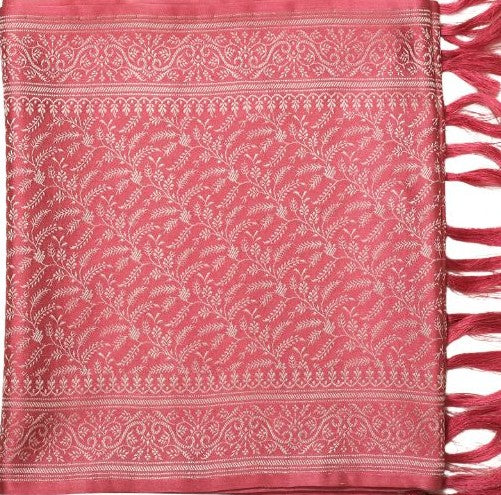 Handwoven Silk Men’s Scarf with Tassels – Premium Soft Fabric