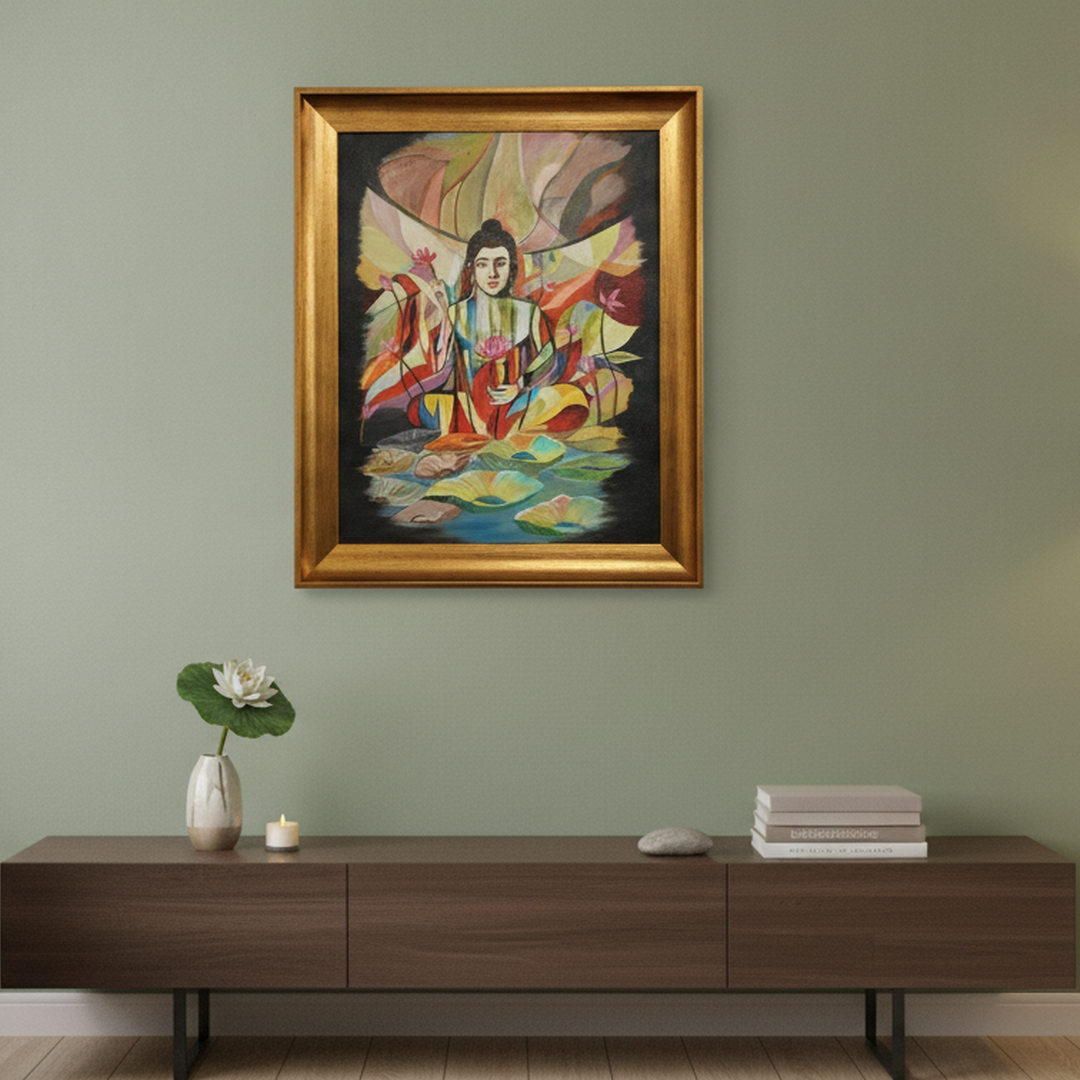 Lotus Serenity Painting