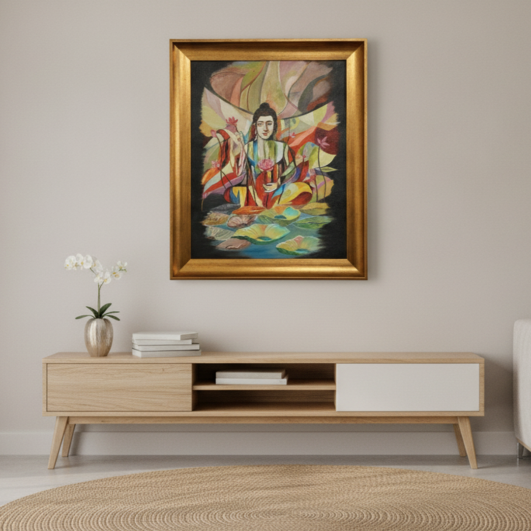 Lotus Serenity Painting