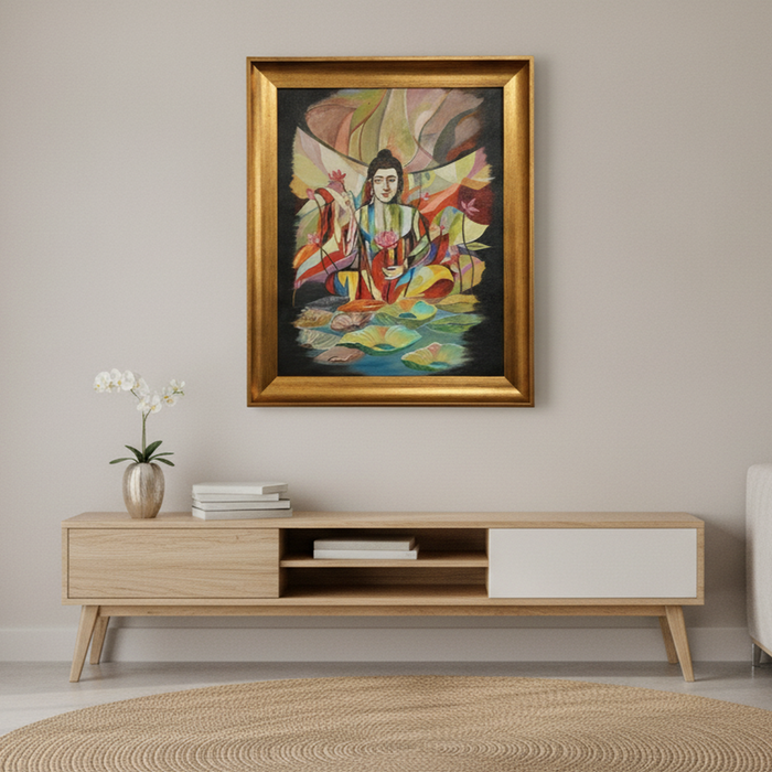Lotus Serenity Painting