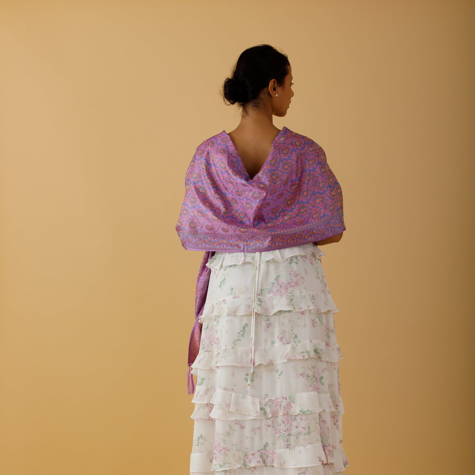 PERSIAN LAVENDER SILK STOLE
