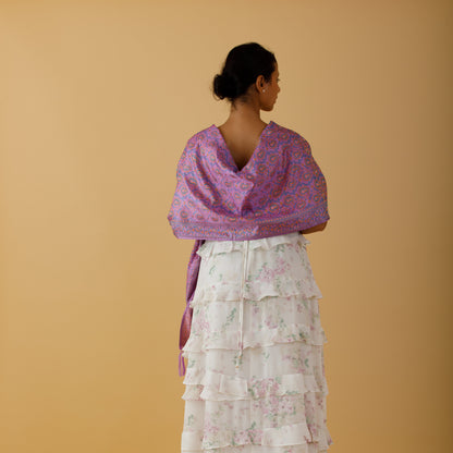 SILK STOLE - PERSIAN LAVENDER