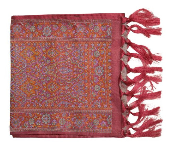 Handwoven Silk Men’s Scarf with Tassels – Premium Soft Fabric
