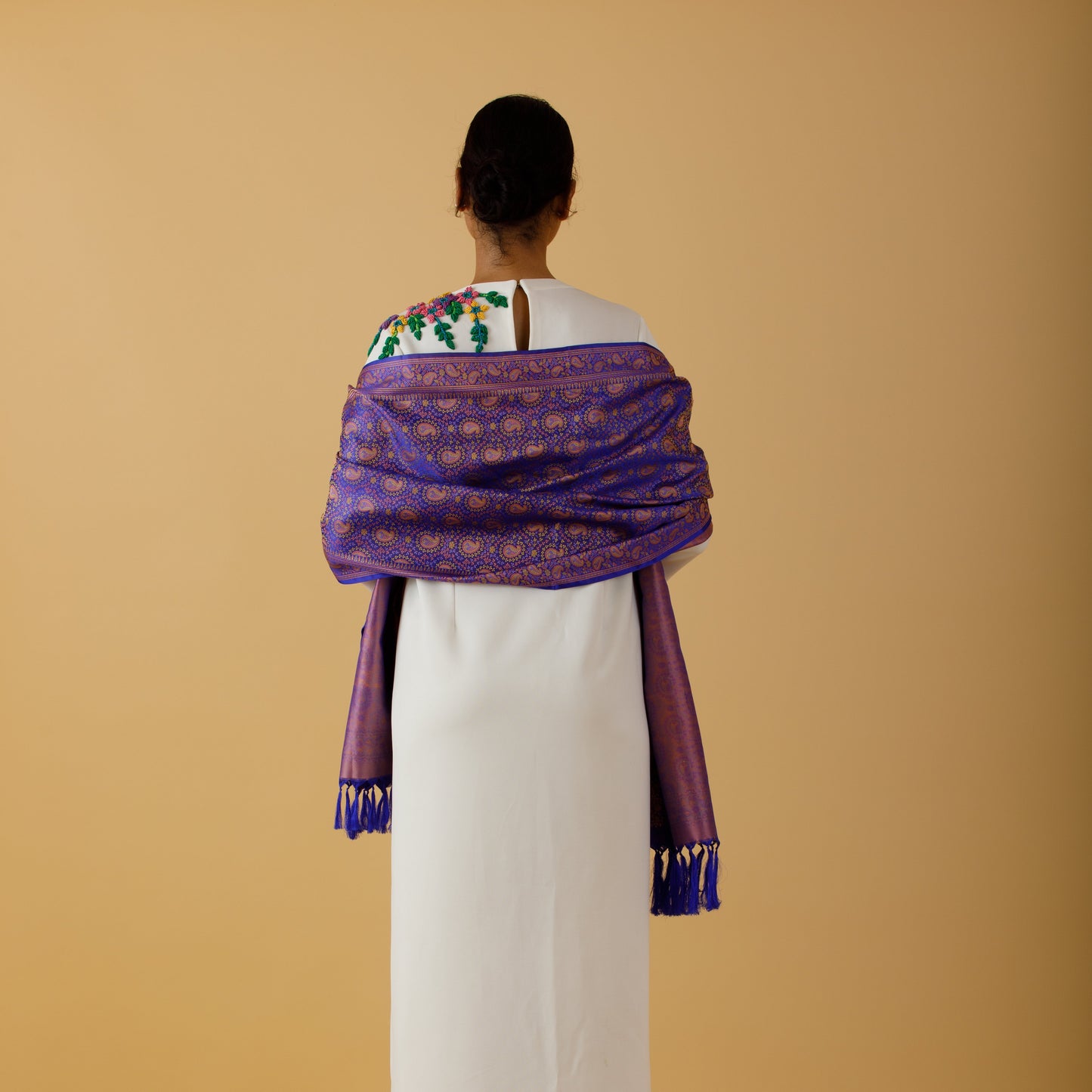 SILK STOLE - PERSIAN BLUE
