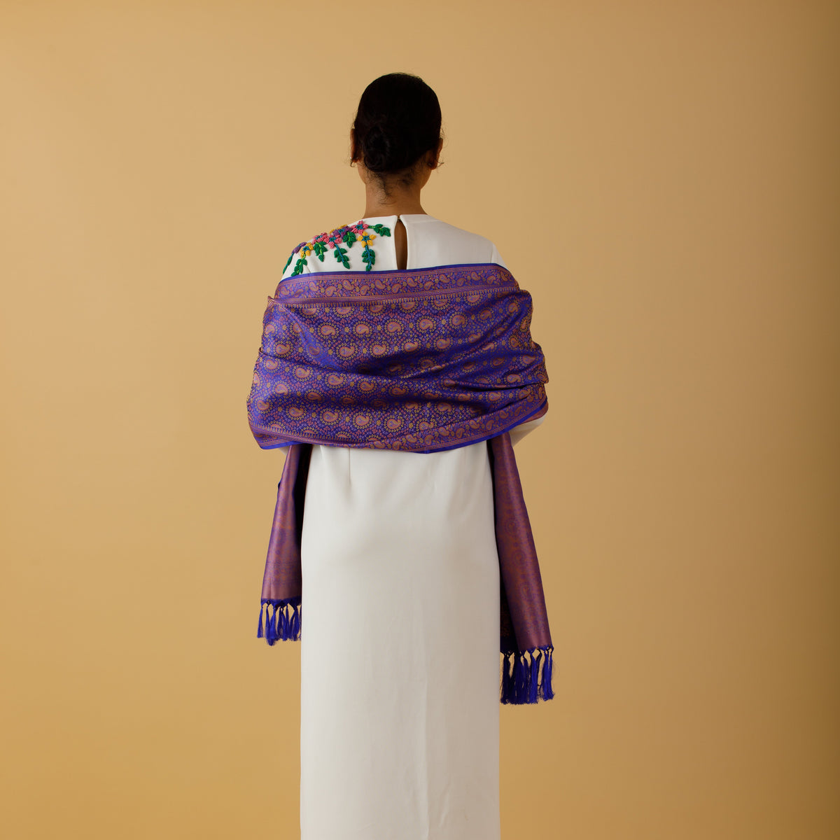 winter silk stole