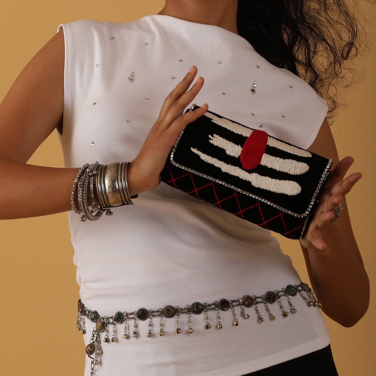 Black Shiva Clutch