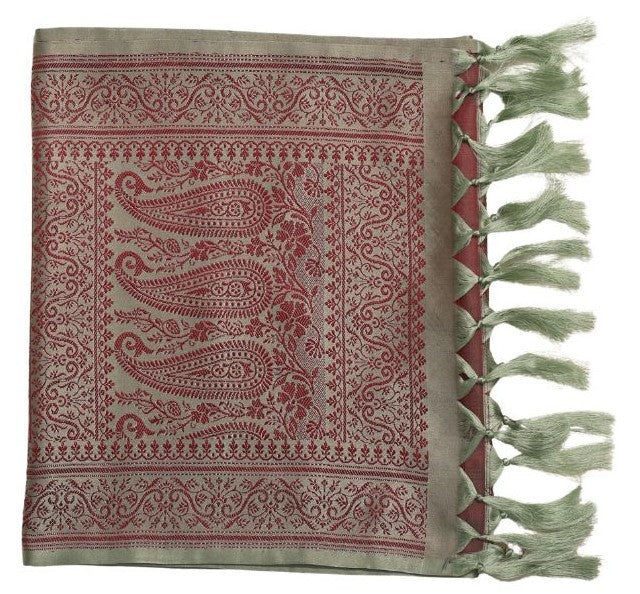Handwoven Silk Men’s Scarf with Tassels – Premium Soft Fabric Octavia Design