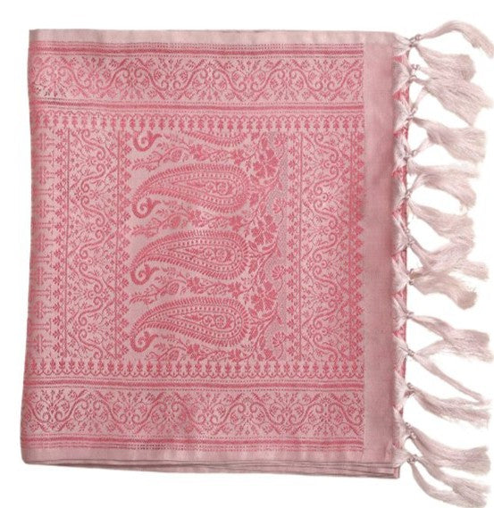 Handwoven Silk Men’s Scarf with Tassels – Premium Soft Fabric Octavia Design