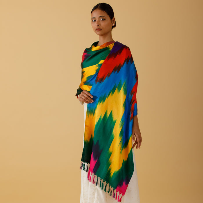 SILK STOLE - RAINBOW