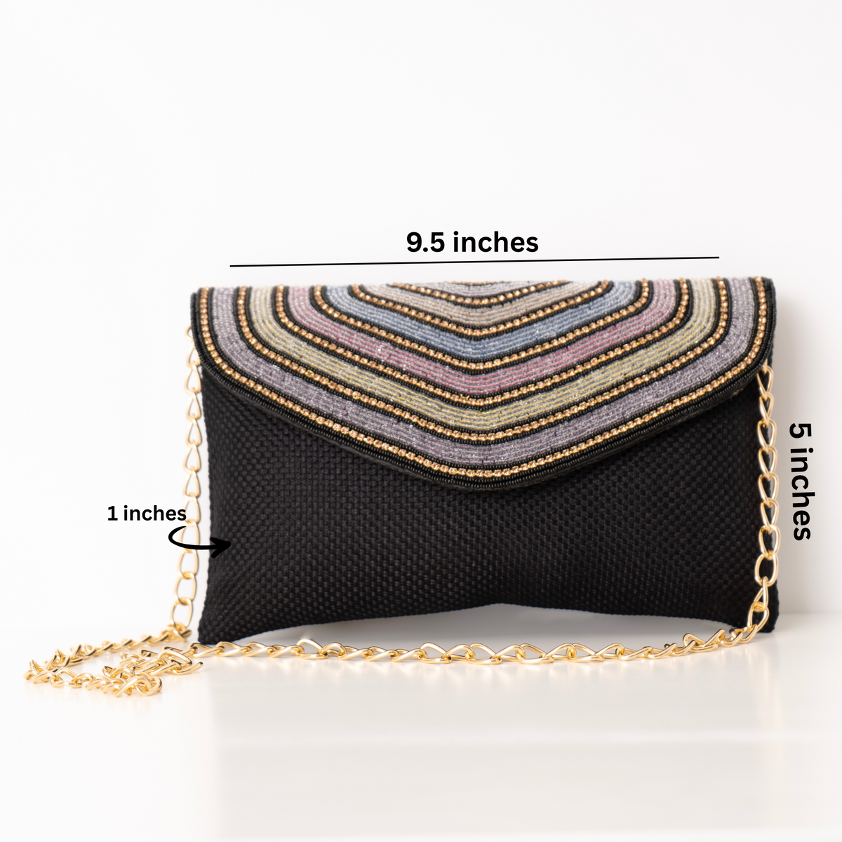 Beige & Beads Clutch