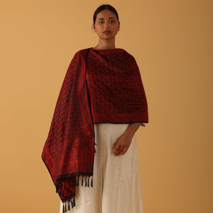 SILK STOLE - GULNAAR