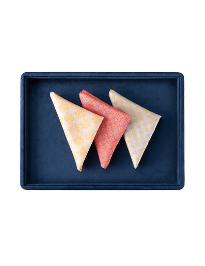 POCKET SQUARE SET OF 3