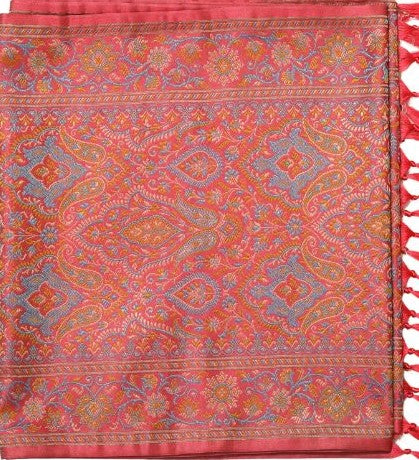 Handwoven Silk Men’s Scarf with Tassels – Premium Soft Fabric