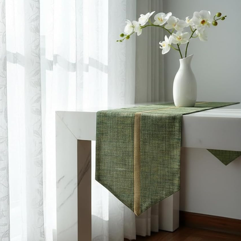 Olive Green Table Runner