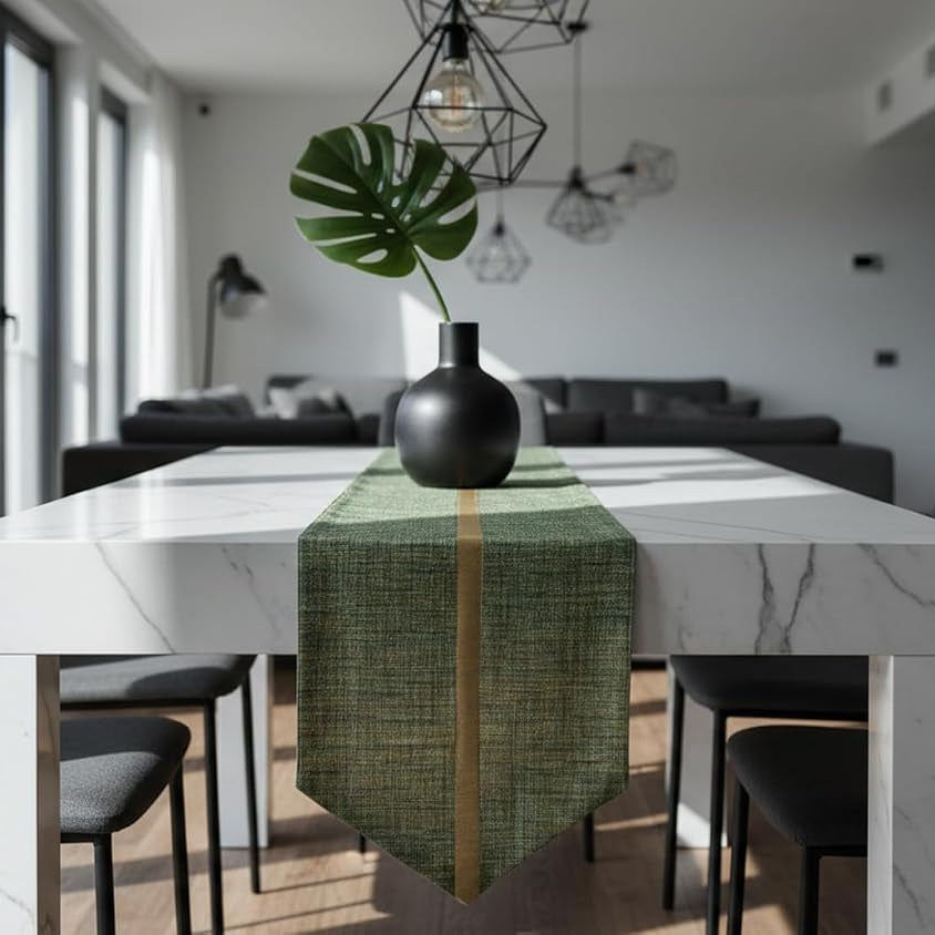 Olive Green Table Runner