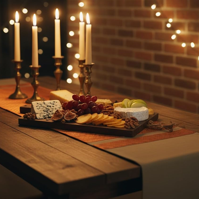 Warm Beige Silk Table Runner