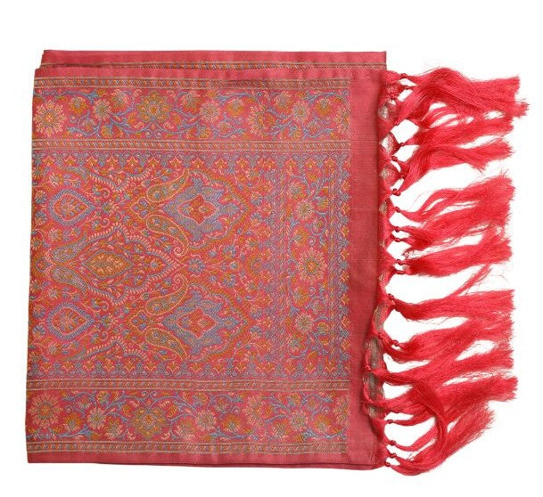 Handwoven Silk Men’s Scarf with Tassels – Premium Soft Fabric