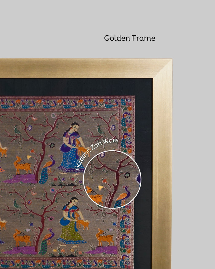 Gopi Silk Zari Art work