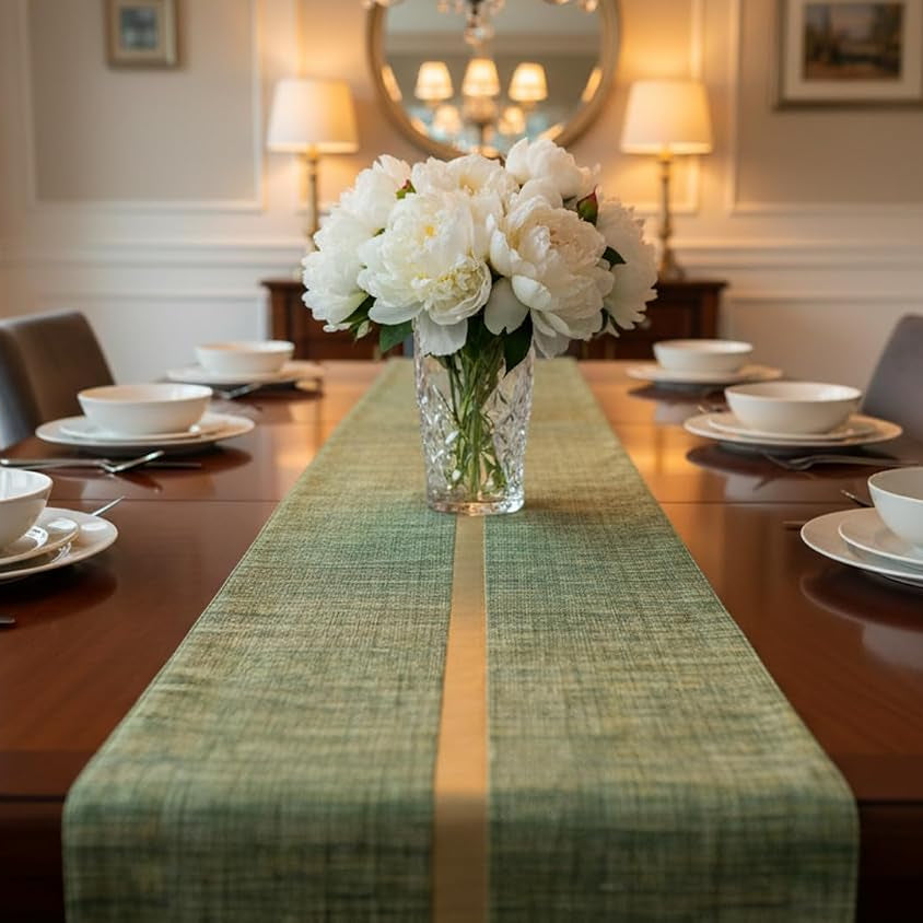 Olive Green Table Runner