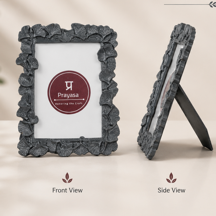 Resin Rectangle Grey Photo Frame