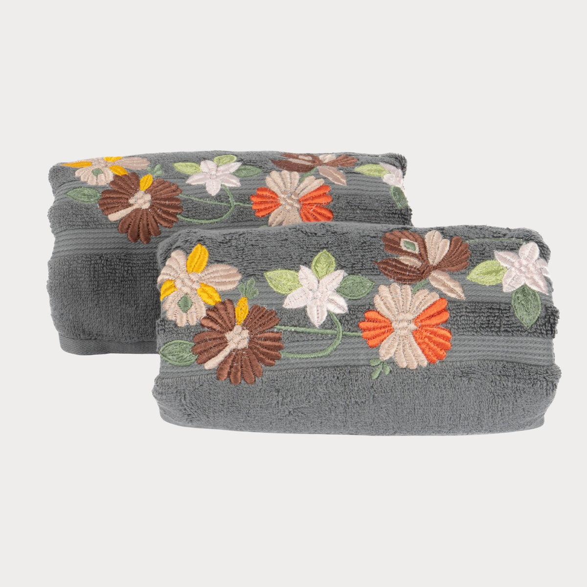Twilight Floral Cotton Bath Towels Set