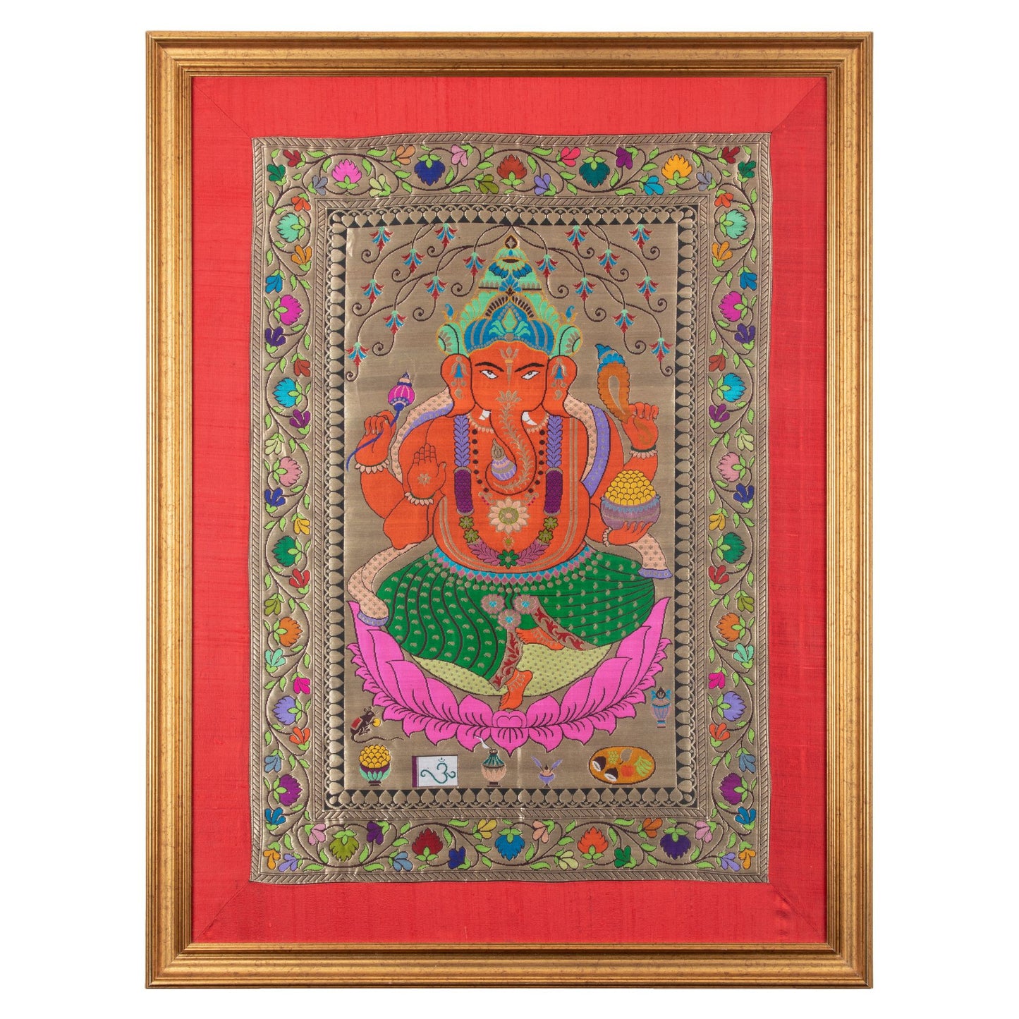 Ganesha silk tapestry