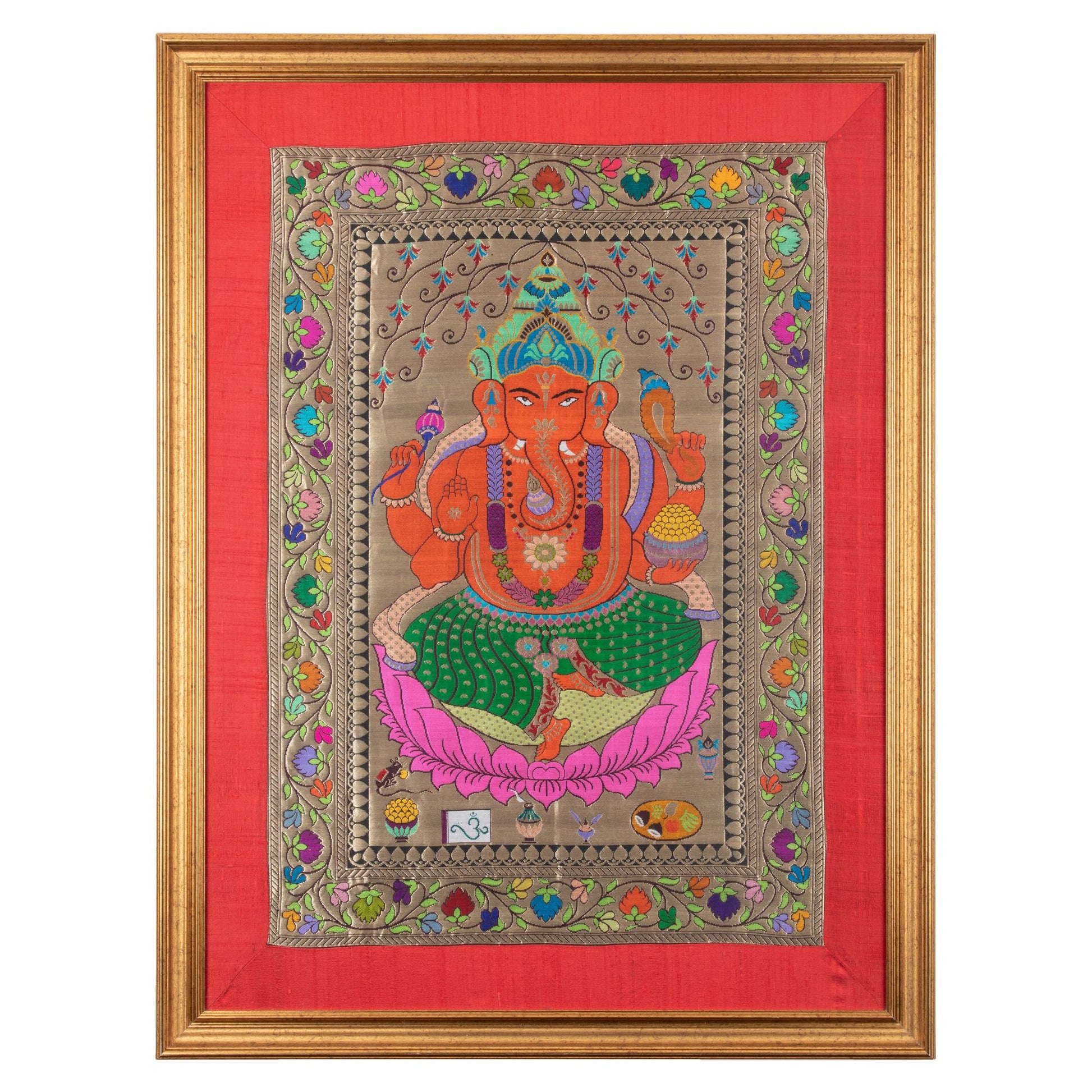 Ganesha silk tapestry