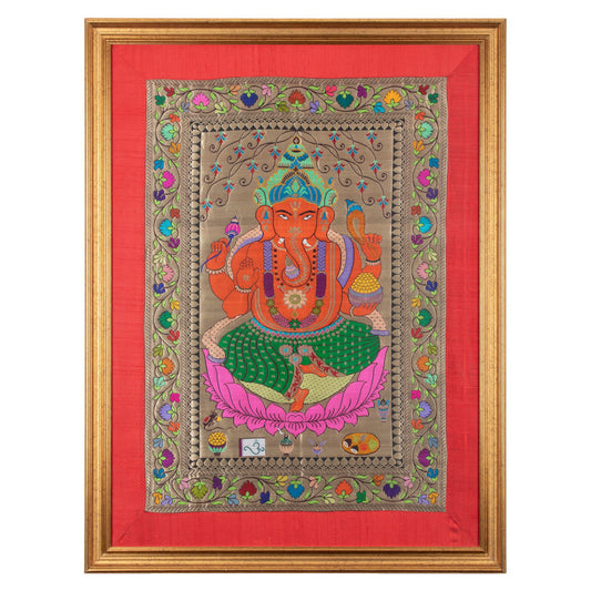 Ganesha silk tapestry