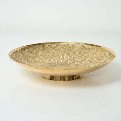 Handcrafted Golden Serving & Centerpiece  Brass Bowl - Royal classic Bowl